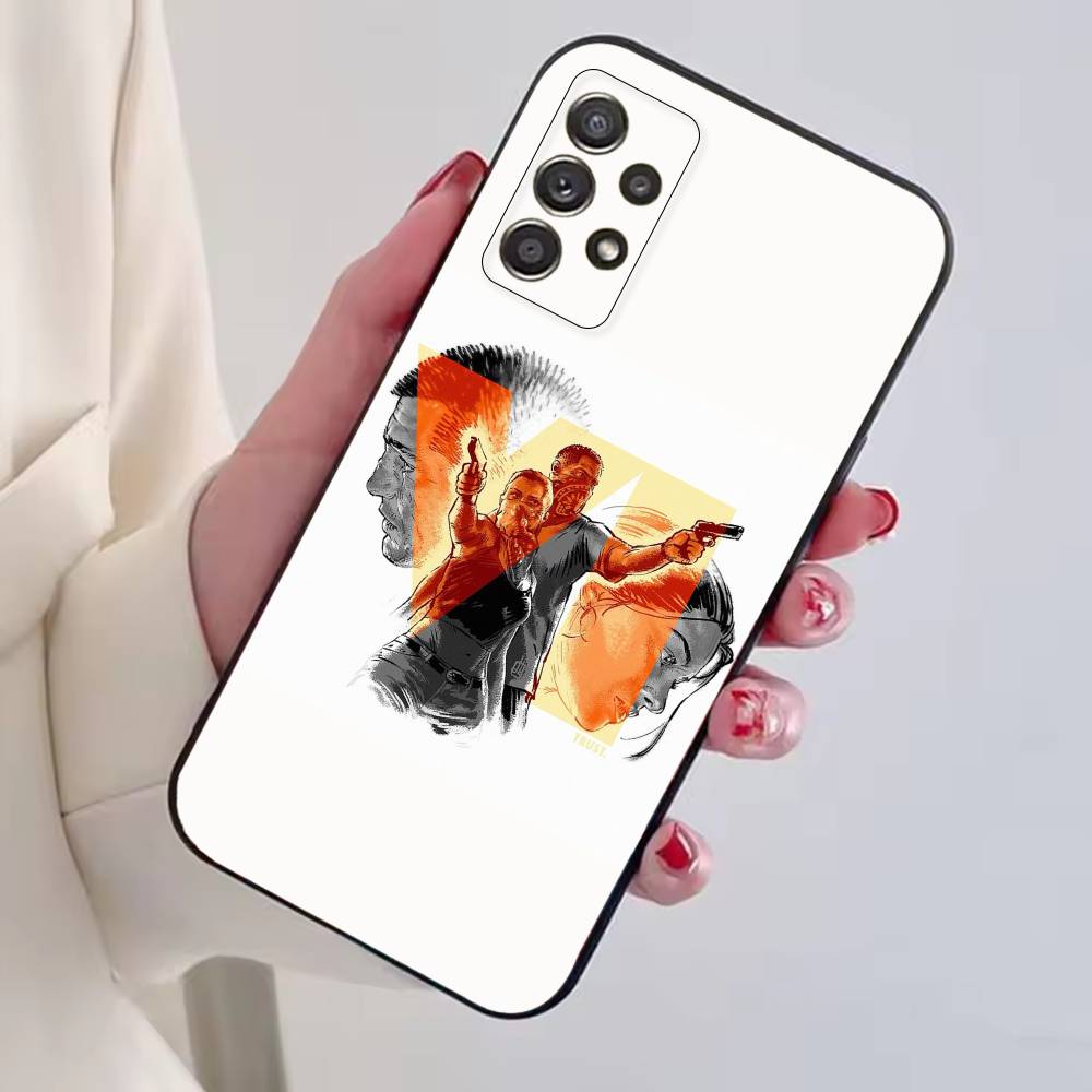 Hot Game GTA R Stars Phone Case Black Silicone Soft For Samsung S25,S24,S21,S22,S23,S30,Ultra,S20,Plus,Fe,Lite