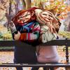 1 PC Automatic Folding Umbrella - Chucky Pattern Portable Foldable Design With 8 Ribs Christmas Birthday Gifts