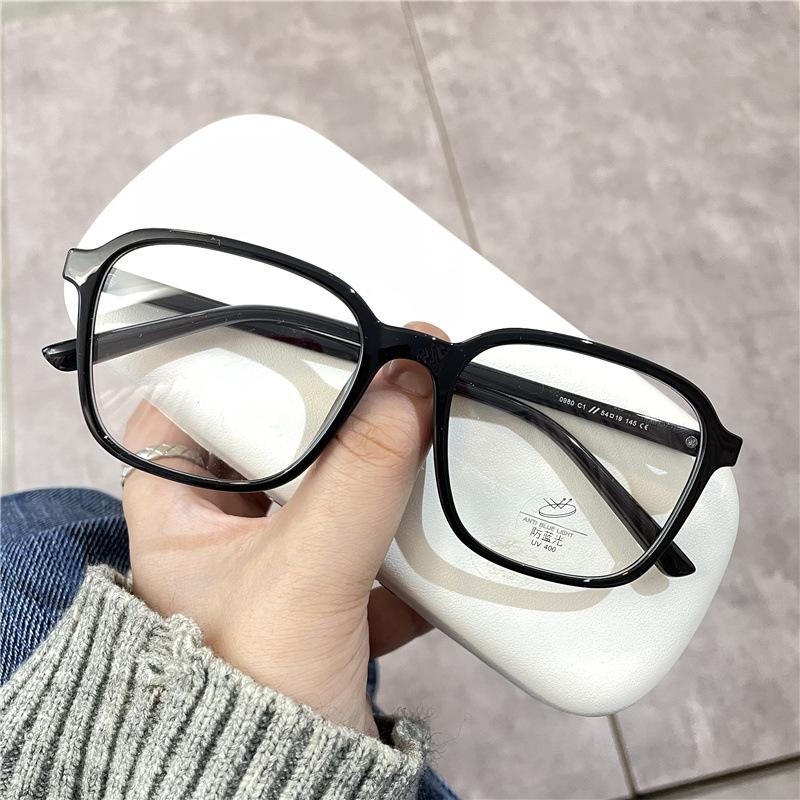 New Trendy Anti-Blue Finished Myopia Glasses Women'S Square Frame Clear Lens Eyewear Unisex Minus Diopter Near Sight Eyeglasses