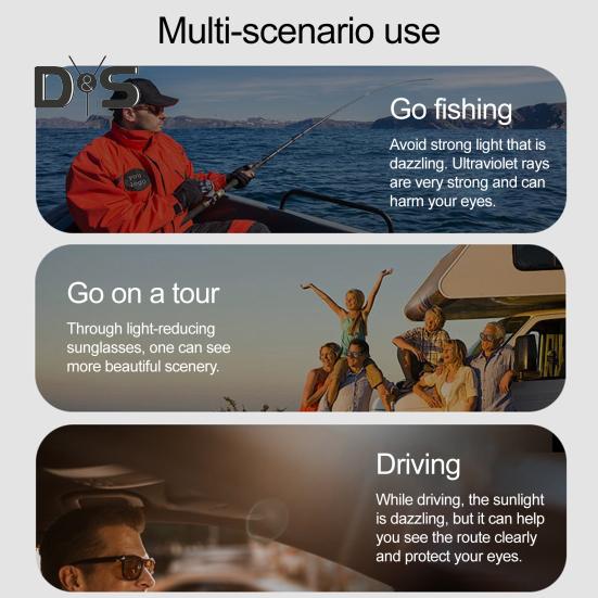 Adjustable Tint Sunglasses for Men Women UV Protection Round Polarized Sunglasses Retro Circle Eyeglass with Gradient Lenses for Beach Driving