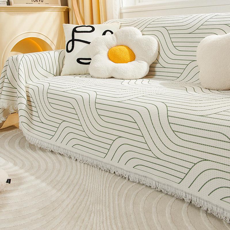 

Геометрический хлопковый льняной диван-полотенце 3, 4, 5, 6 мест с бахромой угловой диван-чехол плед мебель протектор для домашних животных детей 180x130