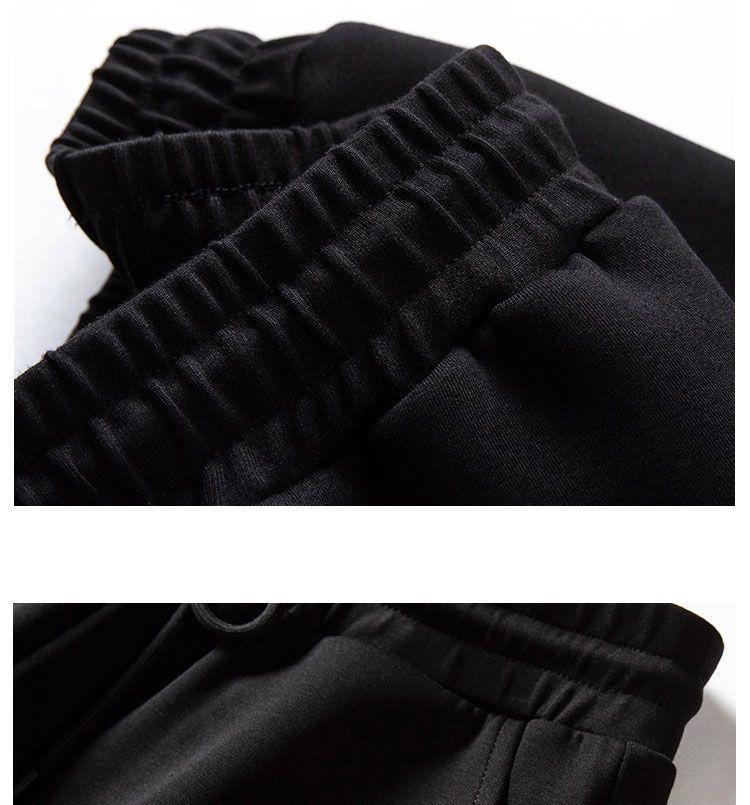 Women's Plus Velvet Wide-Leg Pants: Autumn/Winter Cotton Drape, Thick, Straight-Leg for Middle-Aged & Elderly