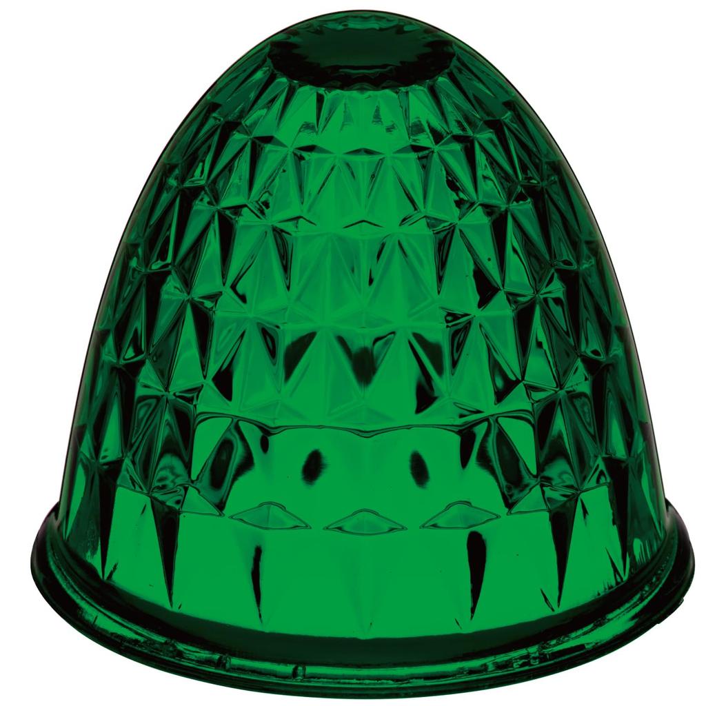 Jet Inoue 631583 G Shaped Bath Marker Lamp Replacement Glass Lens Green