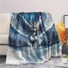 Owls  Print Flannel Blanket, High Quality Comfortable for All Seasons, Home Decor, Warmth and Comfort