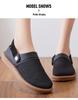 Breathable Cotton Linen Slip-On Summer Slippers for Women – Casual, Stylish, and Comfortable Outdoor Shoes for Moms.