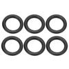 200Pcs Black Rubber O Ring Abrasion Resistant Flexible Universal O Ring for Fishing