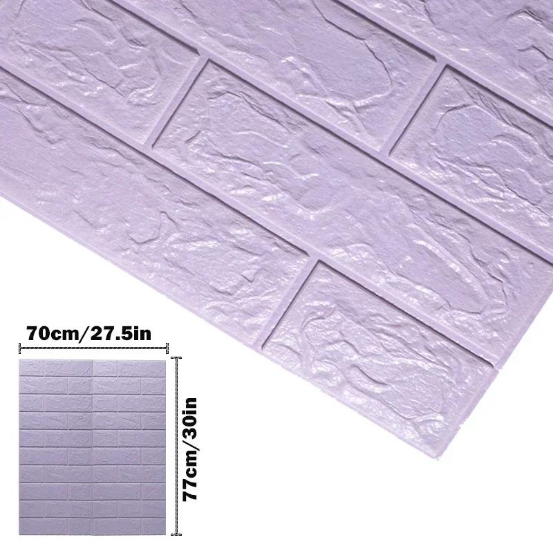 Decorative 3D Wall Stickers Peel and Stick Panel Adhesive Wallpaper Living Room Bathroom Kitchen Bedroom Decor Home Decoration