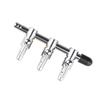 Professional 3 Way Inline Air Pump Flow Lever Splitter for Aquarium Pond Aerator Oxygen Tube Distributor Stainless Steel 4Mm