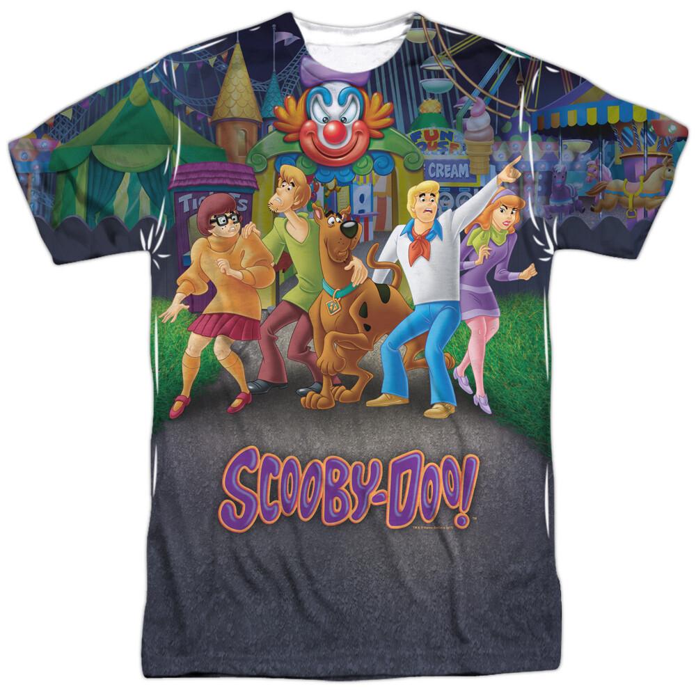 Scooby Doo Amusement Park Sublimation Licensed Adult T-Shirt XXXL