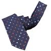 [White Fang] Polyester Polka Dot Necktie, BusinessCasual Fashion, One Size Fits All, Men's, NC126 (Navy)