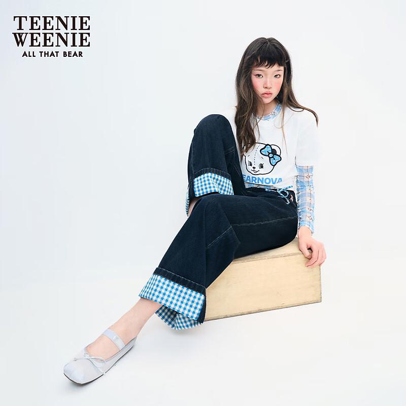 Teenie Weenie Women's Bear Letter T-shirt