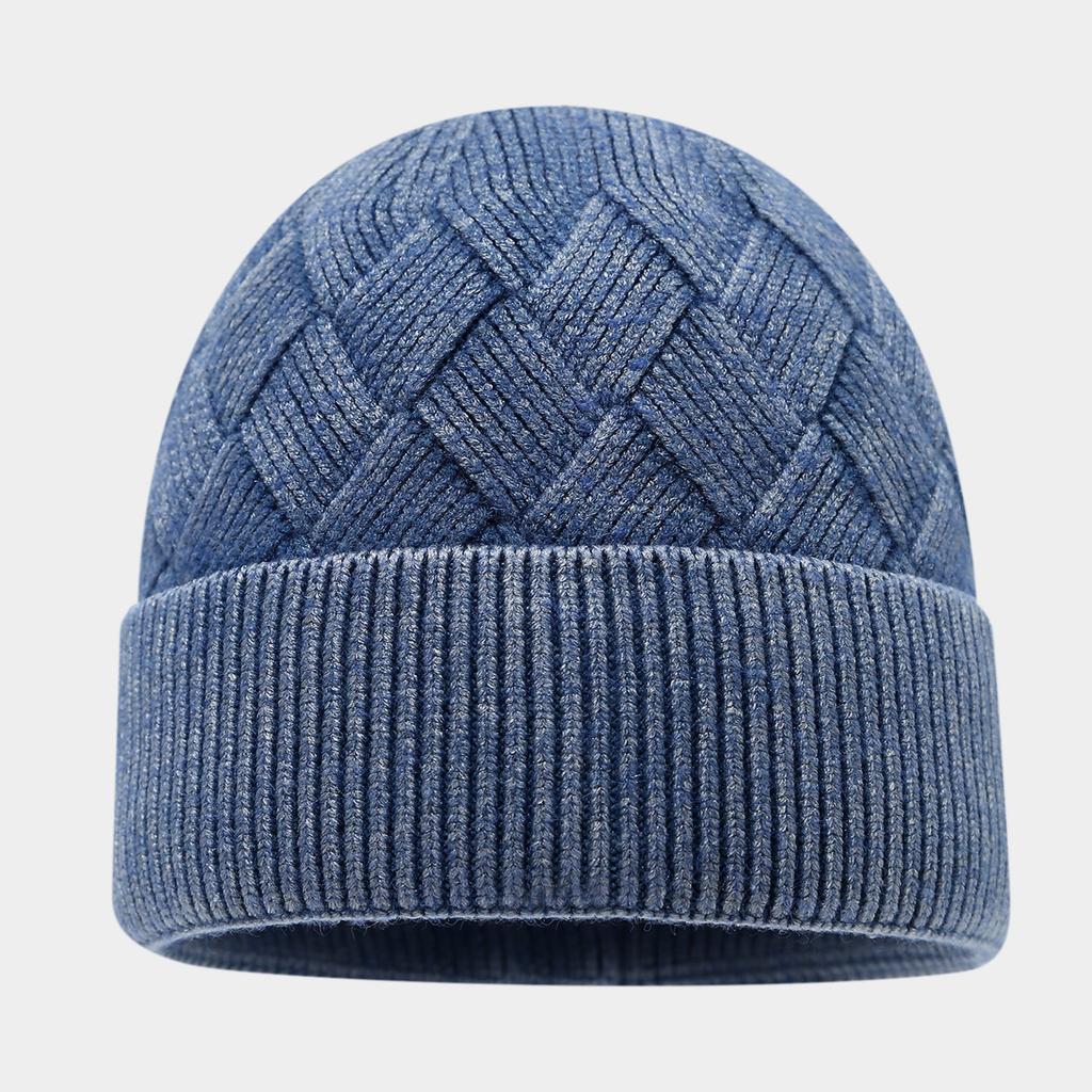 European and American fashion headgear autumn and winter core yarn couple ear protection knitted hat outdoor leisure shopping warm hat