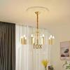 American Crystal Copper Chandelier - Elegant European Candle Style for Living, Dining, and Bedroom