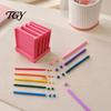 Jewelry Making Kits 1 Set Polymer Clay Thickness String Rollers, Rolling Guide 0.5-5mm, with Storage Pottery Craft Supplies Base, Strip Roller