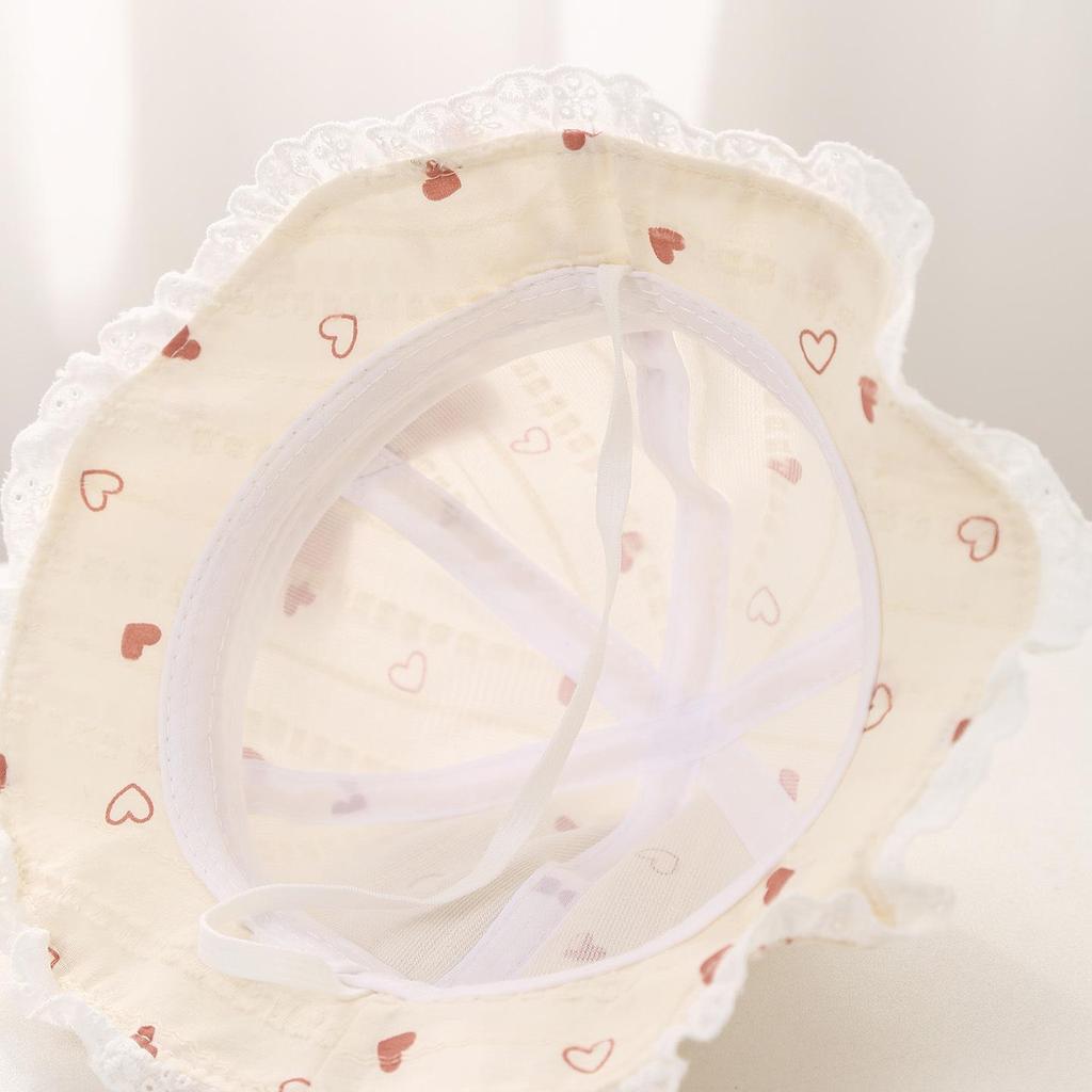 Wiosenna czapka przeciwsłoneczna dla dziecka z kokardką - Uroczy koreański styl