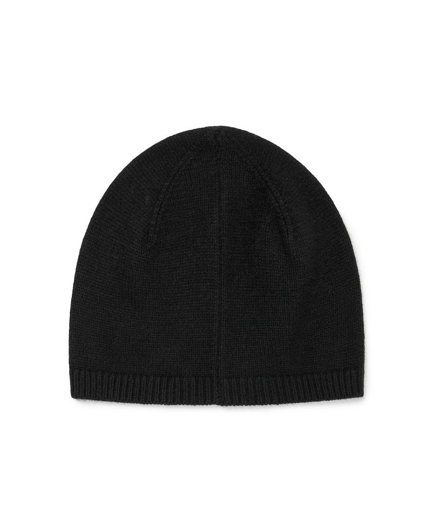 ETCE Leather Label Beanie (Black)