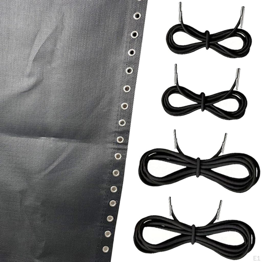 Chair Replacement Fabric 160x43 cm Folding Lounge Repair Cloth with Cords Kit