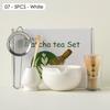 4/5/7/8 PIÈCES Boîte Cadeau Matcha en Céramique Japonaise Set de Thé Matcha avec Fouet en Bambou Pinceau Matcha Cuillère à Thé pour Outils de Bricolage pour la Préparation du Thé