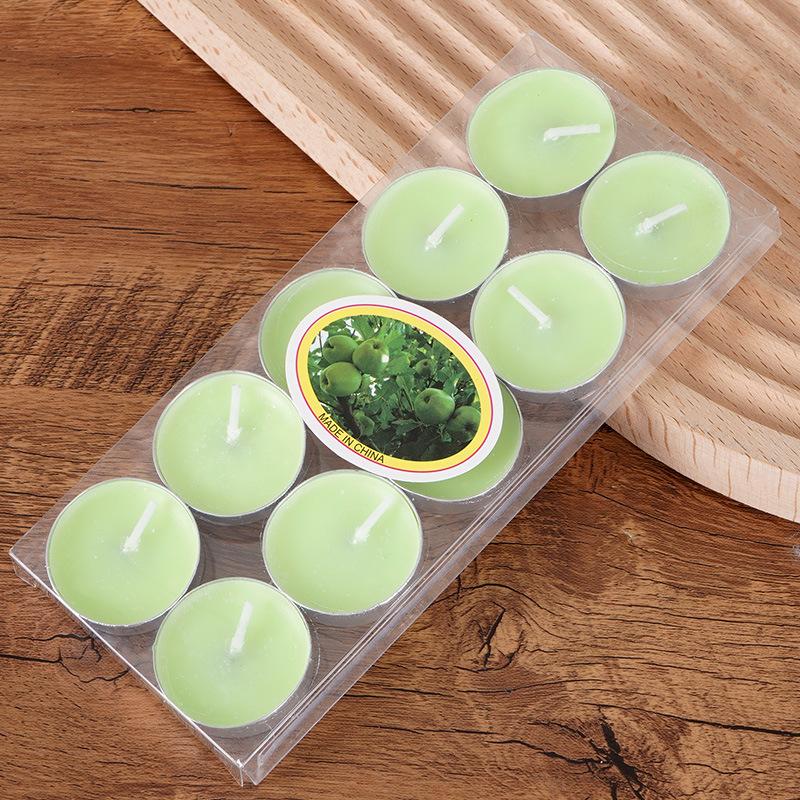 10 Round Candles Candlelight Dinner Candle Hotel Warm Tea KTV Glass Cup Candle Bar Candle Couple Supplies Candle