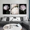 Peony Flower Canvas Poster Nordic Pink White Floral Botanical Print Wall Art Painting Scandinavian Decoration Picture Room Decor