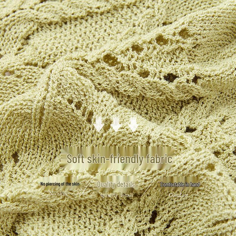 Demana Women's V-Neck Jacquard Knit Cardigan