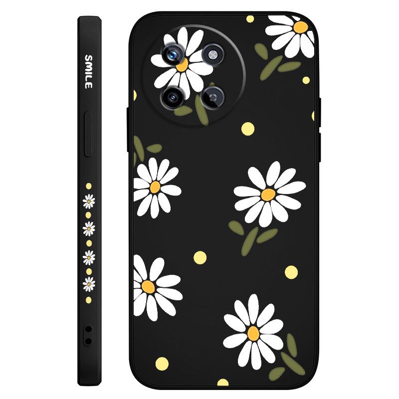 

Elegant Daisy Phone Case For OPPO Realme 14 13 12 11 10 9 9i 8 8i 7 Pro Plus C35 C21Y C25Y C25 4G 5G Liquid Silicone Cover Realme C35