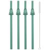 Christmas tree Borosilicate Glass Straw Reusable Drinking Straw with Brush for Milkshakes Cocktail Coffee Bar Accessories