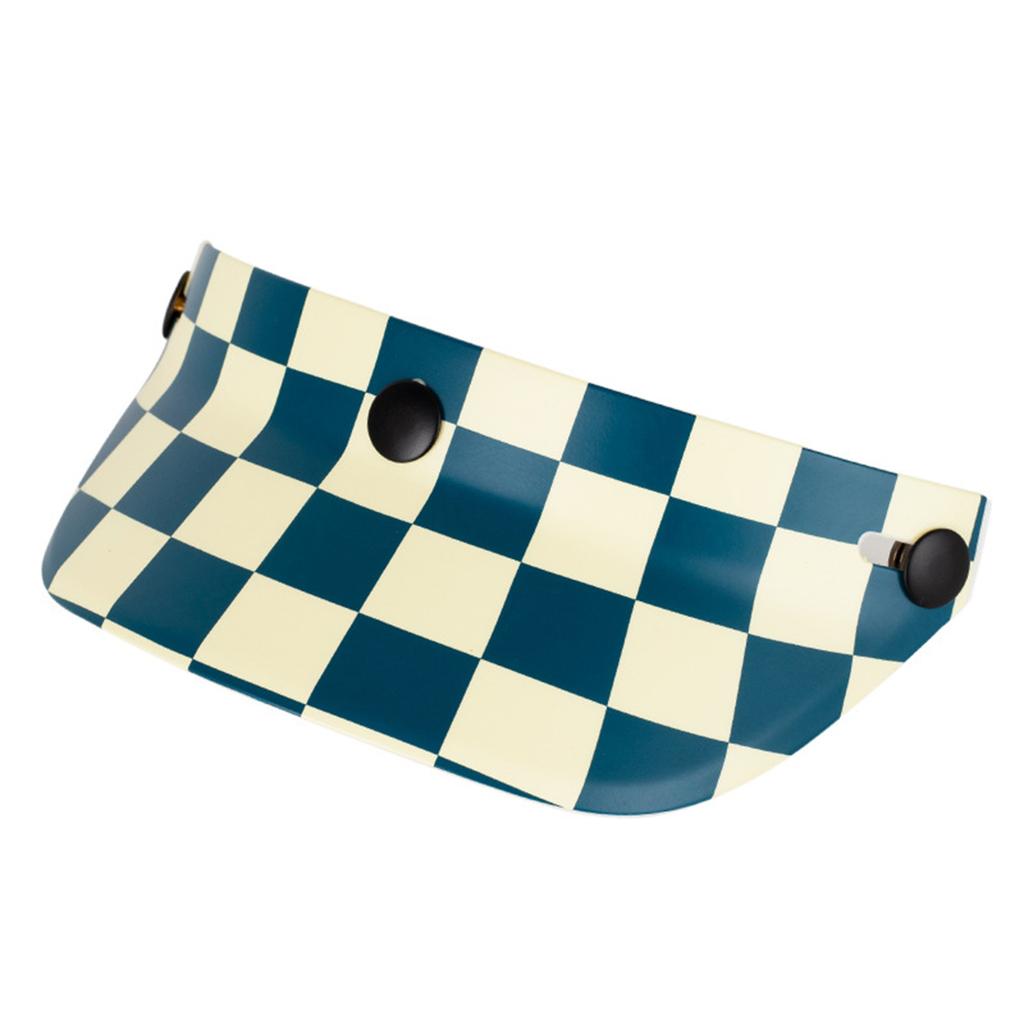 Motorcycle Helmet Sun Shade Protector 3 Snap-Button Retro Open Face Flip Up Down Shield Visor Modified Parts