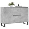 VidaXL Buffet, Sideboard with Legs, Storage Cabinet, Living Room Organizer, Interior Living Room, Concrete Grey 827216