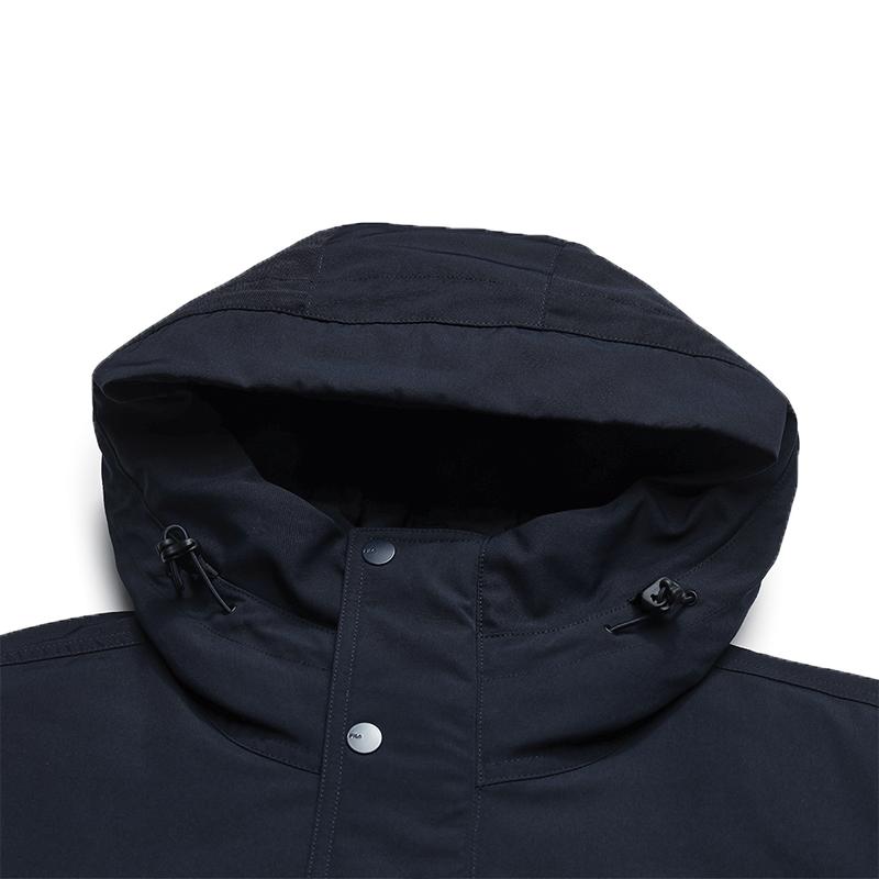 Fila Fitness Series Simple Casual Sports Everyday Versatile Comfortable Warm Duck Down Loose Hooded Jacket Men Jacket A61M541901FNV