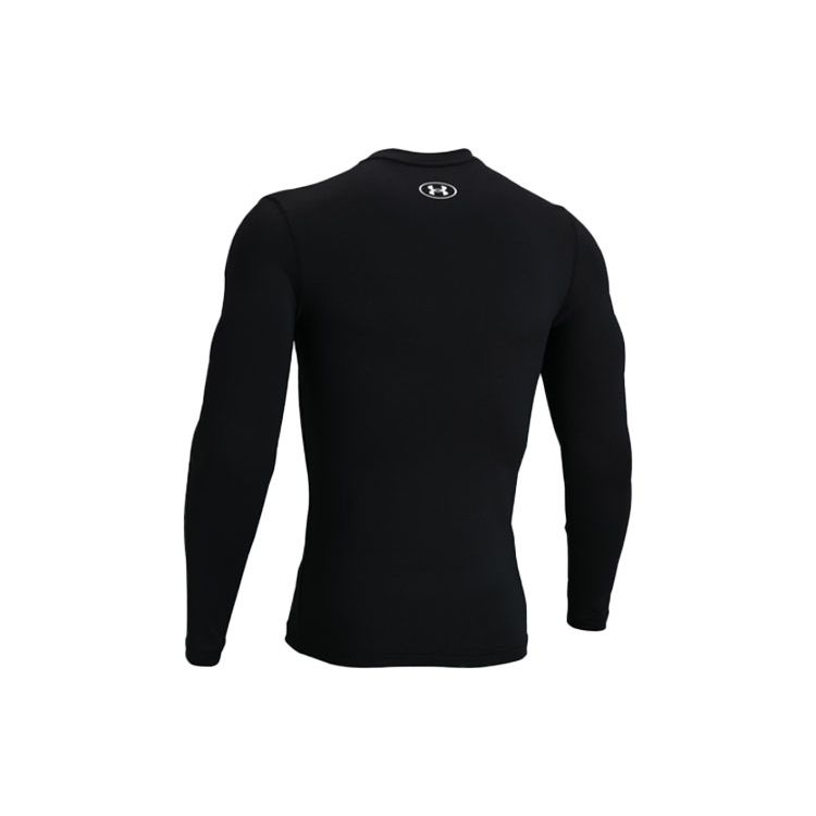 Under Armour Camiseta de Compresión Deportiva de Manga Larga para Entrenamiento con Cuello Redondo para Hombre Tops Negro 1369728-001