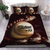 Copripiumino Baseball Matrimoniale Per Ragazzi Bambini Copripiumino Sportivo Campo da Baseball Set Letto Gioco con la Palla Gamer Coperta Trapuntata 3 Pezzi