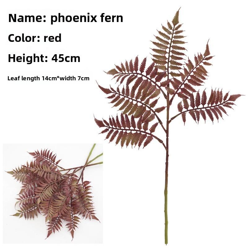 Synthetic Fern Leaf Plant For Interior Decoration And Photography Scenes