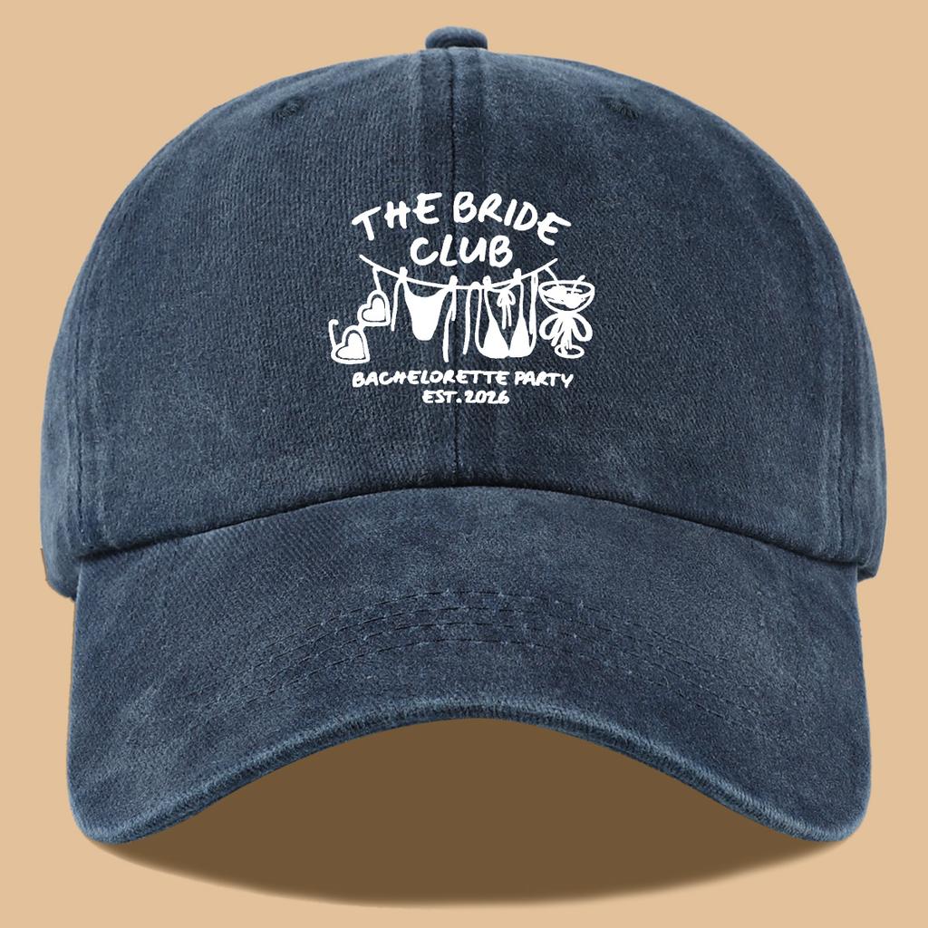 Bachelorette Party Themed Printed Baseball Cap for Brides Stylish Breathable Sun Hat Stylish and Versatile Unisex Design Adj