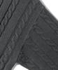 TRILLION Washable Half-Zip Collared Cable Knit (Charcoal)