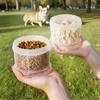 Portable Multi Layer Pet Food Organiser for Dog and Cats Travel Friendly Designs Sauce Bottle Seasoning Box
