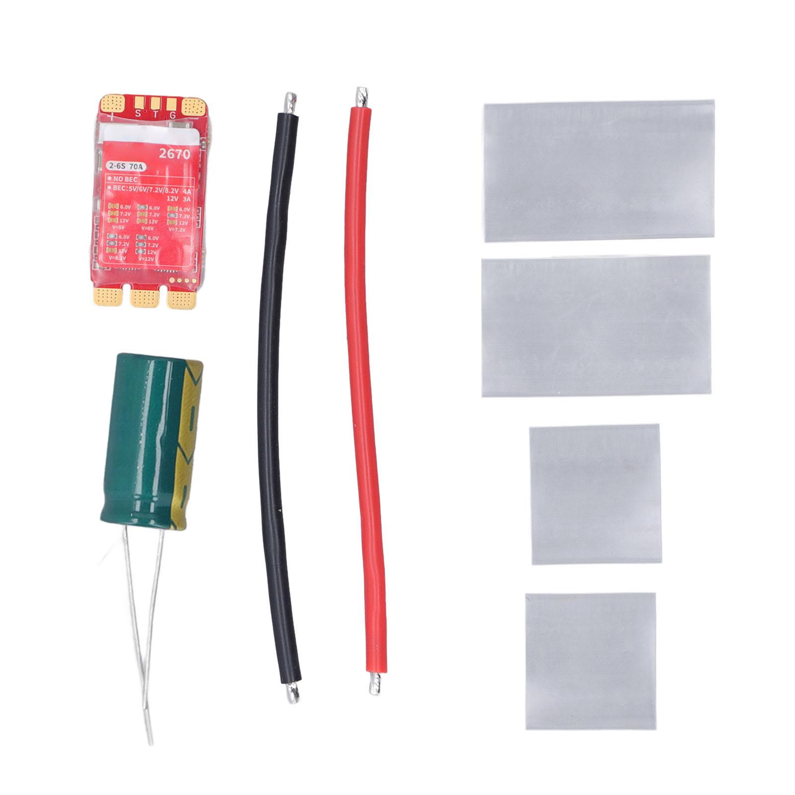 

70A Brushless Electric Speed Controller AM32 Firmware 2 to 6S Lipo Powered ESC Board Support 128KHz