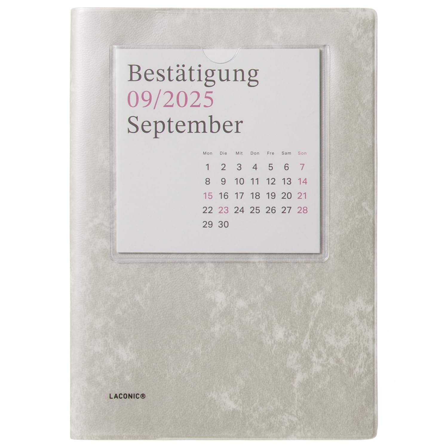 Laconic 2026 Weekly Calendar B6 September Planner, Size, Gray, LIS91-240GY (Starts 2025) серый