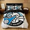 Fc Den Bosch Bedding Quilt Set Quilt Cover Pillowcase Home Decoration Birthday Gift (1 * duvet cover + 2 * pillowcase, without core)