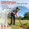 Kids Metal Detector Adjustable 27.5-37.8 Inch Lightweight 6.5" Coin LCD Display Outdoor Gold Treasure Finder