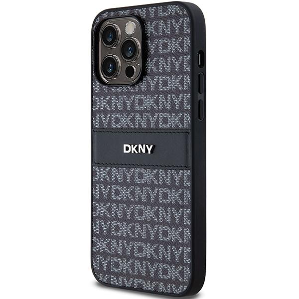 Dkny Dkhcp14Xprthslk Iphone 14 Pro Max6.7 Czarny/Black Hardcase Leather Mono Stripe & Metal Logo