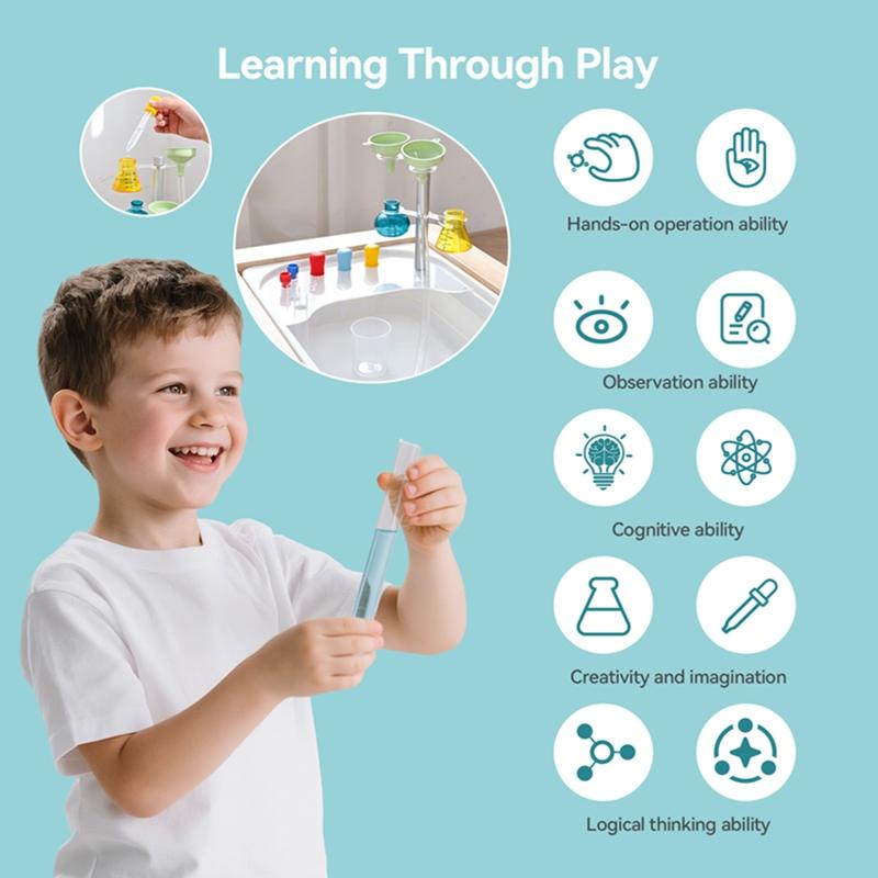 Mini Science Experiment Kit For Children Ages 6+ Ph Acid-Base Testing Kit And Chemical Detection Tool Set Educational Toy Gift