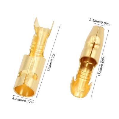 Male and Female Terminals Connector Block with Insulating Sleeves Double Wire Connectors Electric Crimp Terminals