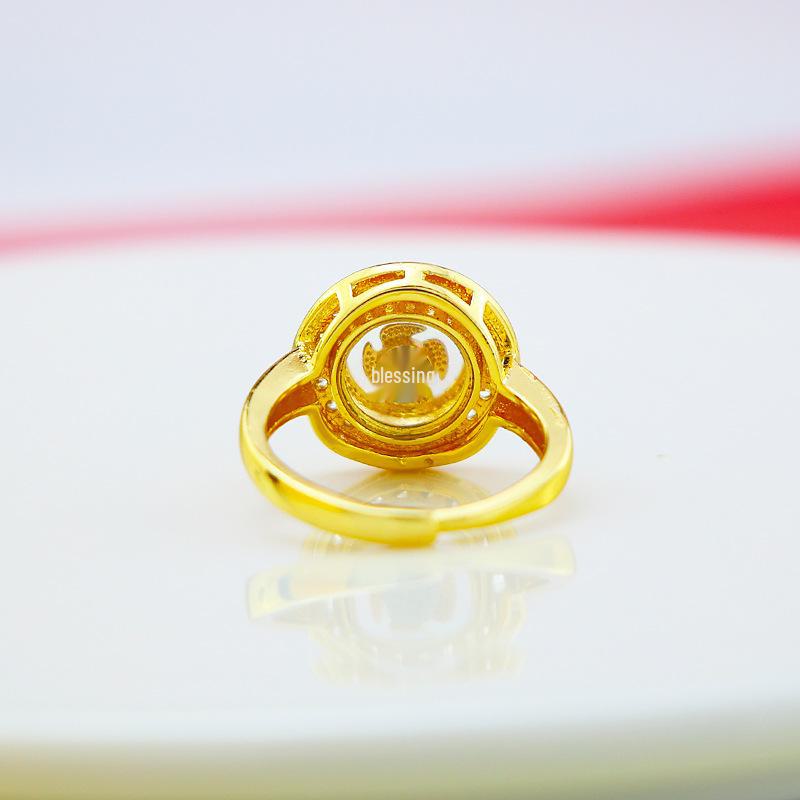 Ring mit drehbarem Windrad im ethnischen Stil für Damen - Inspiriert vom Design Südostasiens und Thailands
