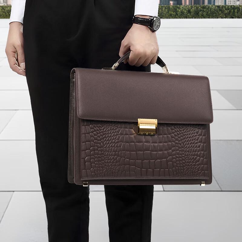 

SCHWARZETIENNE Мужская деловая кожаная сумка-портфель с защитой от кражи SE9869