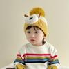 Winter Hat Ball Warm Double Layer Knit Beanie Cute Fashionable Soft Light Beige-Friendly Suitable for Outdoor Walking, Skiing