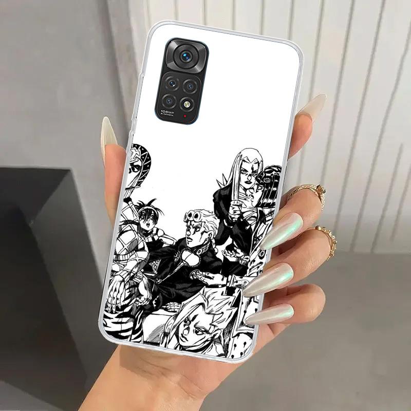 JoJo Bizarre Adventure Golden Wind Phone Case for Xiaomi Redmi Note 15 14 14S 13 12S 12 Pro 11S 11 Plus 11T 11E 10S Soft Funda P