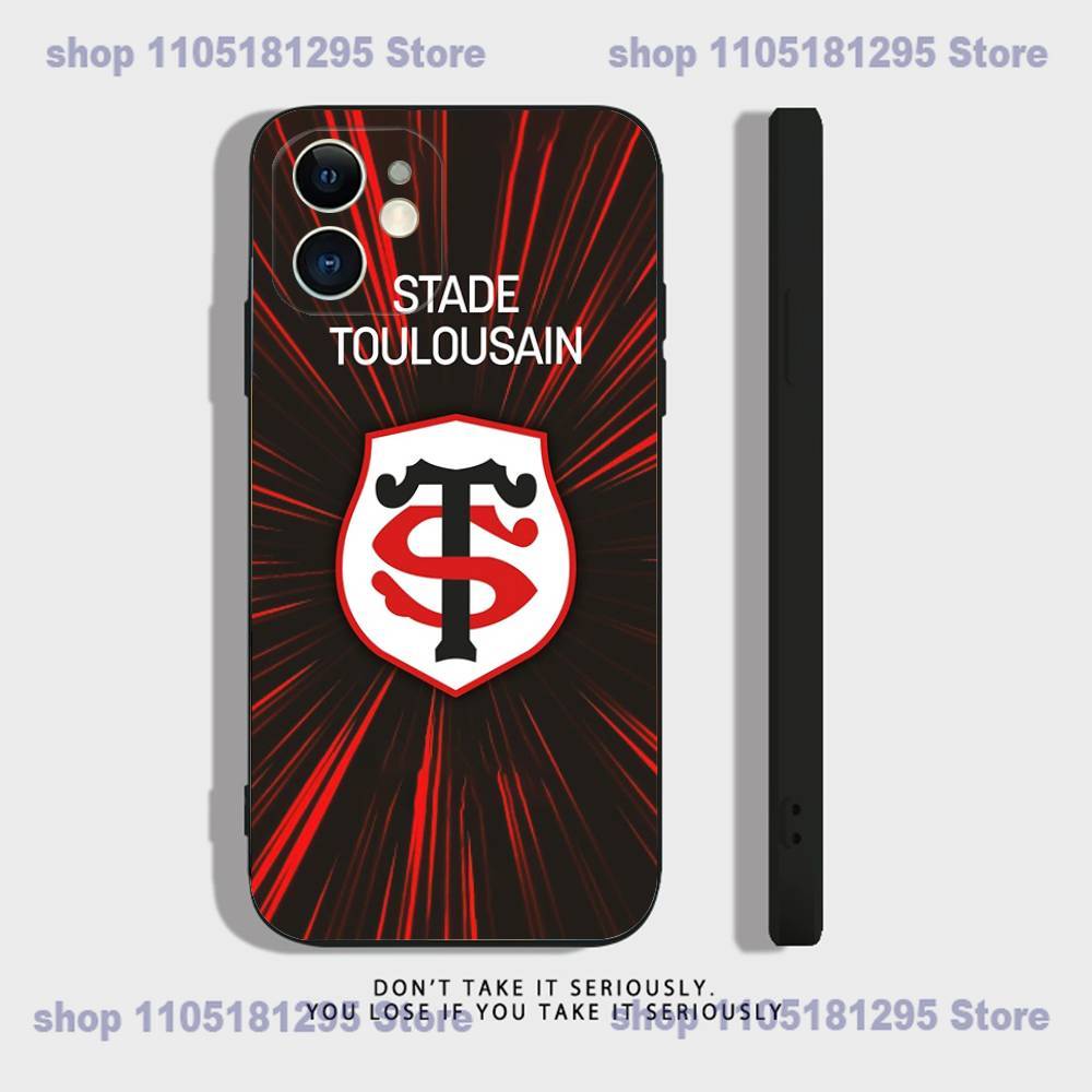 S-Stade-T-Toulousains Clear Silicone Case for iPhone 17,16,15,14,13,12,11,Pro,Max,Mini,XS,X,8,Plus Shockproof Cover