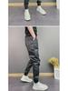 Men's Trendy Elastic PU Leather Pants - Windproof, Waterproof, Six-Pocket Casual Trousers for Autumn/Winter