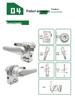 RV Double-Opening Bathroom Lock with Deadbolt for Travel Trailers - FC304-1